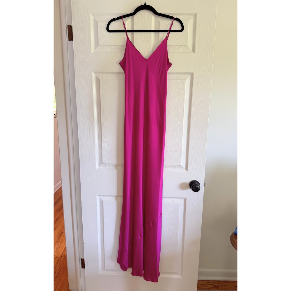 Chic Fuchsia Slip Dress